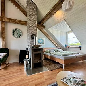 Hof Vierzehnender Im Hohen Venn - 70Qm Fachwerk-Studio - Grosses Wohn-Schlafzimmer Mit Dachterrasse Und Kaminofen - Separate Kueche - Perfekt Fuer Paare - Monschau - Eifel - Hunde Willkommen - Islandpferde